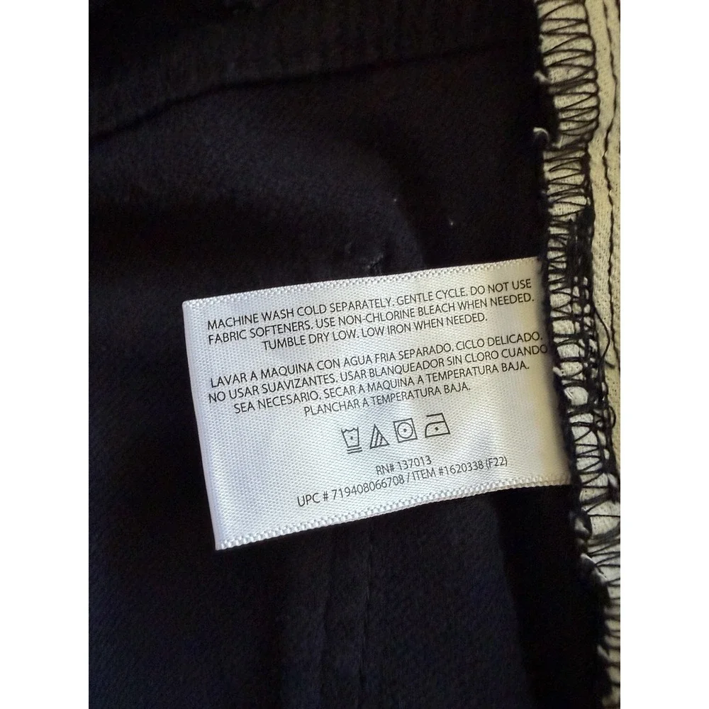 Banana Republic Soft Cotton Blend Casual Black Pants Men Size 40/30 Straight Leg